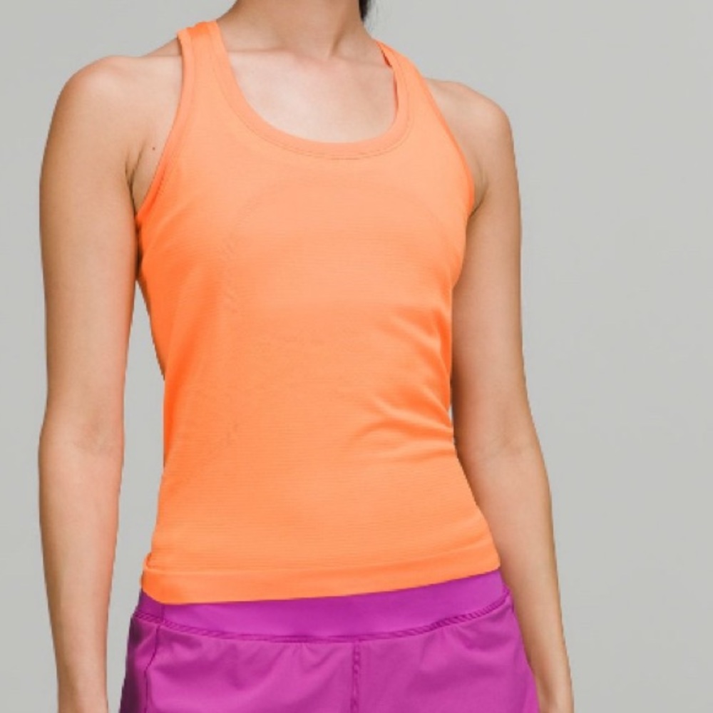 Swiftly Race length Tank Top Orange Soda